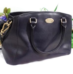 Coach Margot Small Carryall Midnight / Navy Blue Handbag/purse